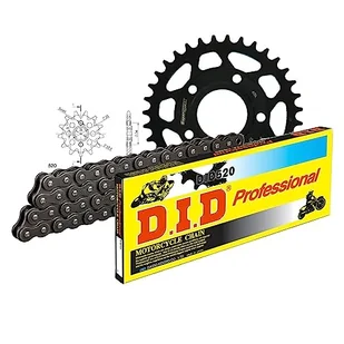 Zestaw łańcuchów DID stal 520/110 zapięcie na klips do Honda NSR R 125 ccm rok prod. 1998 - Części motocyklowe - miniaturka - grafika 1