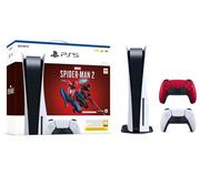 Konsole Playstation - Sony PlayStation 5 (PS5) z napędem -dodatkowy pad (volcanic red) - Marvel’s Spider-Man 2 - Kup na Raty - RRSO 0% - miniaturka - grafika 1