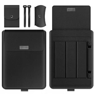 Etui Pokrowiec Na Laptopa Z Funkcją Podstawki 15\'\' Czarny - Torby na laptopy - miniaturka - grafika 1