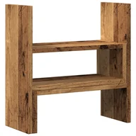 Akcesoria na biurko - vidaXL Organizer na biurko, regulowany, stare drewno, 40x17x41 cm - miniaturka - grafika 1