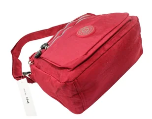 Stylowa Lekka Materiałowa Torba Pozioma Średnia Na Ramię Bag Street NR 2245 CZERWONY 28 x 19 x 12 [cm] - Torebki damskie - miniaturka - grafika 8