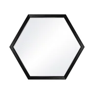 Lustra - Lustro heksagon czarne - miniaturka - grafika 1