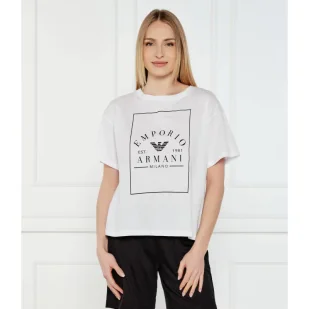 Emporio Armani T-shirt Loose fit - Piżamy damskie - miniaturka - grafika 1