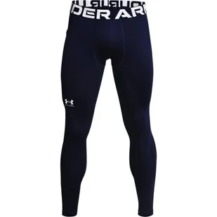 Legginsy męskie Under Armour ColdGear Armour Leggings Midnight-NVY L - Spodnie sportowe męskie - miniaturka - grafika 1