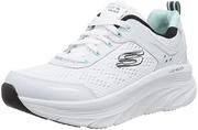 Sneakersy damskie - Skechers Damskie sneakersy D'lux Walker Infinite Motion, Biała skórzana siatka czarne wykończenie, 37 EU - miniaturka - grafika 1