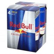 Produkty energetyczne i izotoniki - RED BULL Napój energetyczny 4x250ml - miniaturka - grafika 1