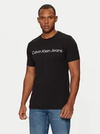 Koszulki męskie - Calvin Klein Jeans T-Shirt J30J322552 Czarny Slim Fit - miniaturka - grafika 1