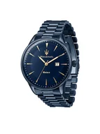 Zegarki męskie - Maserati Zegarek Solar Blue R8853146003 Granatowy - miniaturka - grafika 1