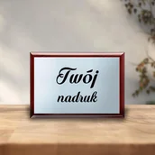 Gadżety dla niej i dla niego - Srebrny ryngraf 15 x 10 cm z dowolnym nadrukiem - miniaturka - grafika 1