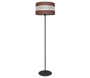 Lampa podłogowa HELEN 1xE27/60W/230V brązowy/czarny/złoty - Lampy stojące - miniaturka - grafika 1