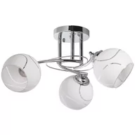Lampy sufitowe - Inne LAMPA sufitowa VEN W-C 0240/3 metalowa OPRAWA szklane klosze spirala chrom VEN W-C 0240/3 - miniaturka - grafika 1