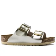 Klapki i japonki damskie - Klapki Birkenstock Arizona 1014840 - srebrne - miniaturka - grafika 1