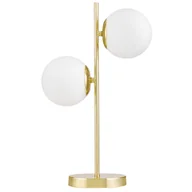 Lampy stojące - NOWOCZESNA LAMPA BIURKOWA KLASYCZNE ZŁOTO TESO W2 - miniaturka - grafika 1