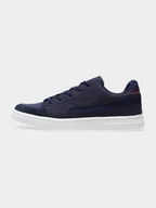 Buty dla chłopców - 4F Chłopięce Sneakersy Buty do Szkoły Granatowe Biała Podeszwa Roz 32 - miniaturka - grafika 1