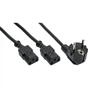 InLine Kabel zasilający Y-Verteilerkabel, 1x SchuKo zu 2x Kaltgertebuchse (16653) - Kable komputerowe i do monitorów - miniaturka - grafika 1