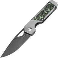 Scyzoryki - Kizer Frame Lock Mini Militaw Jonathan Styles S45VN Tytan+Jungle Wear Włókno Węglowe Ki3634SA2 - miniaturka - grafika 1