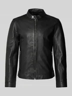 Kurtki męskie - Kurtka skórzana z kieszeniami zapinanymi na zamek błyskawiczny model ‘JORK’ - miniaturka - grafika 1