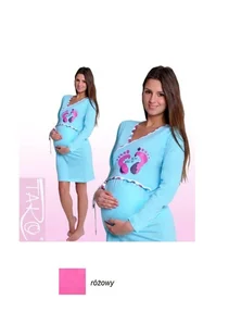 KOSZULKA TARO 113 ASIA (kolor zielony jasny, rozmiar S) - Piżamy ciążowe - miniaturka - grafika 3