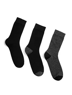 Skarpetki męskie - Koton Men Multi Basic Long Socks Set, Anthracite (047) - grafika 1