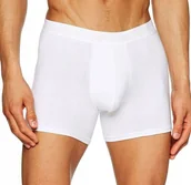 Majtki męskie - SLOGGI SHIRT Stop SHORT Bokserki majtki męskie 2 SZTUKI Białe S - miniaturka - grafika 1