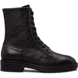 Calvin Klein Skórzane botki - Botki damskie - miniaturka - grafika 1