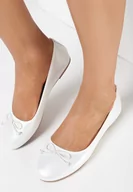Baleriny - Białe Balerinki Enenor - miniaturka - grafika 1