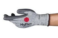 Rękawice robocze - Ansell HyFlex 11-425 Rękawice ochronne przed przecięciem, ochrona mechaniczna, szare, rozmiar 7 (opakowanie 12 par) - miniaturka - grafika 1