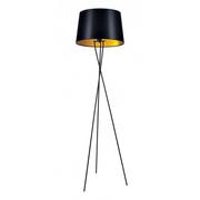 Lampy stojące - Czarno-złota lampa podłogowa trójnóg - S912-Brila - miniaturka - grafika 1