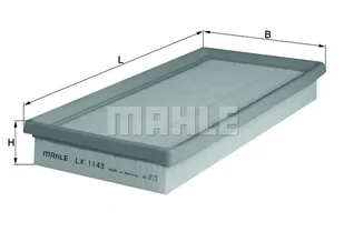 Filtr powietrza Mahle LX 1143 - Filtry powietrza - miniaturka - grafika 1