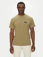Koszulki męskie - Quiksilver T-Shirt EQYZT08042 Khaki Regular Fit - miniaturka - grafika 1