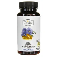 Suplementy naturalne - Olvita Olvita Olej lniany w kapsułkach - 60 kapsułek - miniaturka - grafika 1
