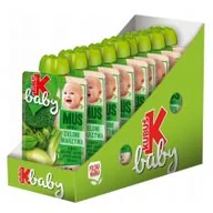 Desery dla dzieci - Kubuś Baby Mus po 5 miesiącu jabłko-zielony groszek-koper włoski-brokuł zgrzewka 9 x 100 g - miniaturka - grafika 1