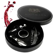 Korkociągi i otwieracze - Zestaw akcesoriów do wina Zestaw do wina 4-częściowy korkociąg Akcesoria do wina Zestaw prezentowy - miniaturka - grafika 1