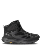 Buty trekkingowe męskie - Jack Wolfskin Trekkingi Terraventure Texapore Mid M 4051521 Czarny - miniaturka - grafika 1