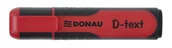 Zakreślacze - Zakreślacz DONAU D-Text 1-5mm czerwony - miniaturka - grafika 1