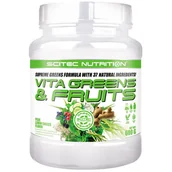 Witaminy i minerały dla sportowców - SCITEC Vita Greens&amp;Fruits 600g - miniaturka - grafika 1