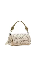 Torebki damskie - Desigual Women's BOLS_AMORINA 24 TRO Accessories PU Across Body Bag, biała, biały - miniaturka - grafika 1