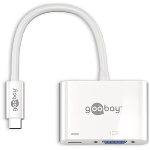 goobay Adapter USB-C na VGA + USB-C PowerDelivery USBCVGAPD - Złącza, przejściówki, adaptery - miniaturka - grafika 1