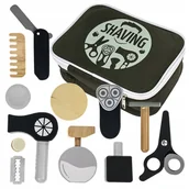 Zabawy w naśladowanie dorosłych - Zestaw Fryzjerski Dla Dzieci Barber Fryzjer Drewniane Akcesoria Suszarka - miniaturka - grafika 1