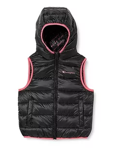 Champion Legacy Outdoor K-Light WR S-l Hooded Kamizelka imbotito Dla dzieci i młodzieży, Czarny/Różowy, 13-14 lat - Kurtki i płaszcze dla chłopców - miniaturka - grafika 1