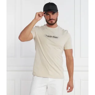 Calvin Klein T-shirt DOUBLE FLOCK LOGO | Regular Fit - Koszulki męskie - miniaturka - grafika 1