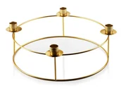 Świeczniki - CEDRIC GOLD Świecznik 30cmx h11,5cm - miniaturka - grafika 1