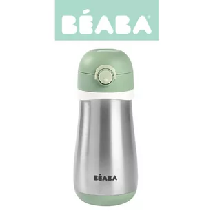 Beaba, Bidon termiczny termobutelka, 350 ml, Sage green - Butelki termiczne - miniaturka - grafika 1
