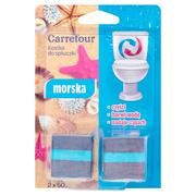 Środki do WC - Carrefour Expert Kostka do spłuczki morska 2 x 50 g - miniaturka - grafika 1