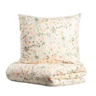 Pościel - Pościel GEA z mikrofibry w liście i kwiaty 220x200 + 2*70x80 cm 740480 - miniaturka - grafika 1