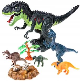 Mega Dinozaur T-Rex Chodzi Ryczy Świeci Znosi Jaja - Mały naukowiec - miniaturka - grafika 1