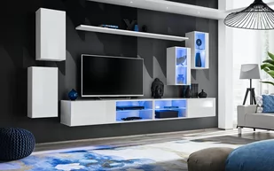 Meblościanka Switch 25 wotan grafit mat/połysk + LED GWT SW 25 - Meblościanki - miniaturka - grafika 1