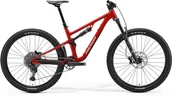 Rowery - Merida One-Forty 500 2024 Dark Strawberry Red Aluminiowy Trail Full 150 mm Shimano Deore 1x12 Dropper 200 mm Wybierz rozmiar ramy: XL - miniaturka - grafika 1