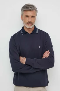 Gant bluza męska kolor granatowy z aplikacją - Bluzy męskie - miniaturka - grafika 1