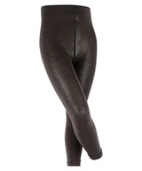 Legginsy - FALKE Uniseks - dzieci Legginsy Active Warm K LE Wełna Merynosa jednokolorowe 1 Para, Czarny (Black 3000), 110-116 (3-6 lata) - miniaturka - grafika 1
